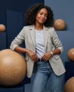 Light Grey Wool-Blend Blazer - Image 3