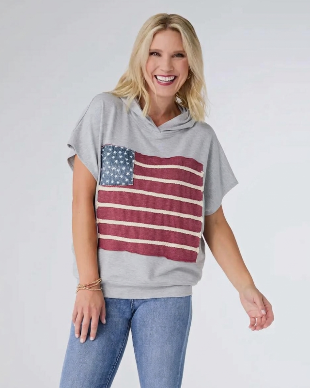 Striped Cotton Blend Tee - Image 2