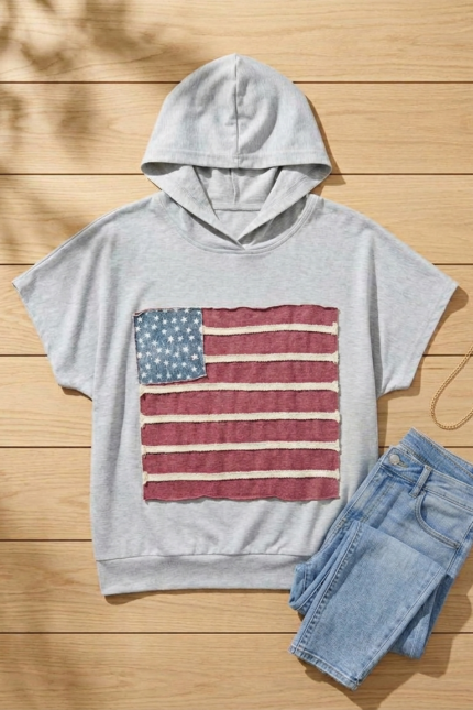 Striped Cotton Blend Tee